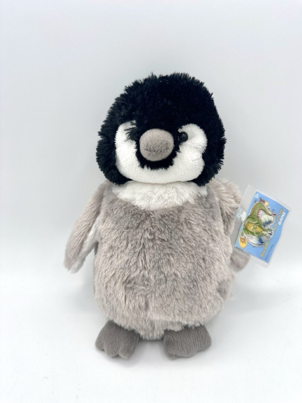 Webkinz Baby Penguin 9" Gray White & Black Sealed with Unused Code HM387